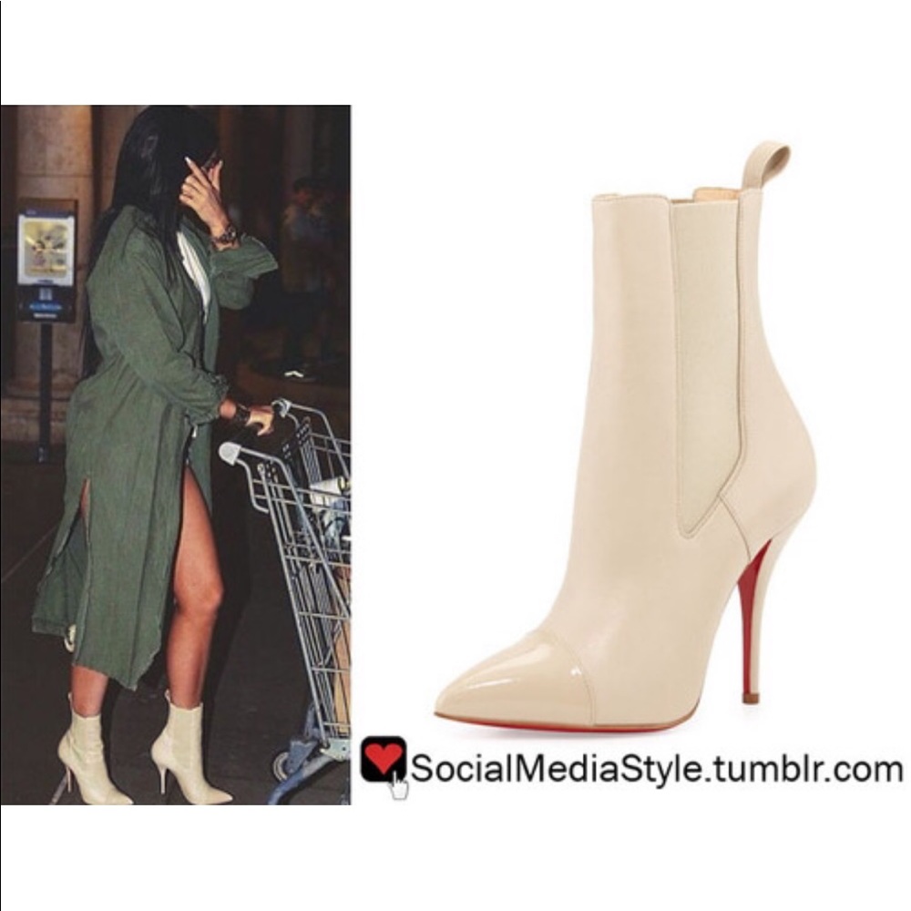 Christian Louboutin Nude Tucson 100 Boots/Booties
